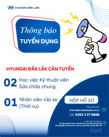 THÔNG BÁO TUYỂN DỤNG